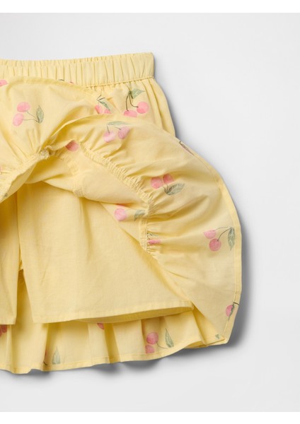 Kız Çocuk Sarı Fırfırlı Şort Etek fiyatları