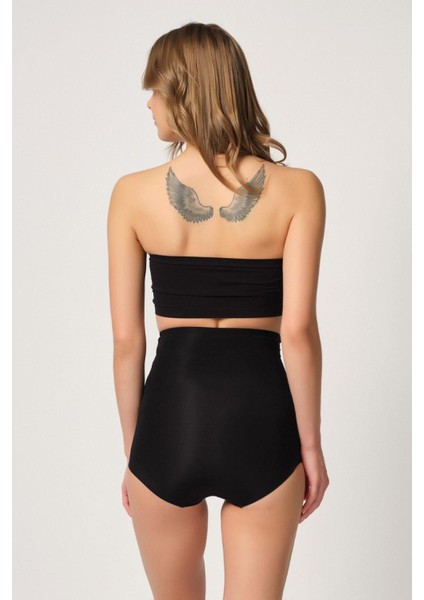 Miraxx Siyah Mı Emay 2842 Lazer Dantelli Slip Korse