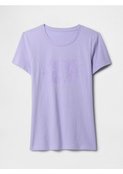 Kadın Lila Gap Logo T-Shirt fiyatları