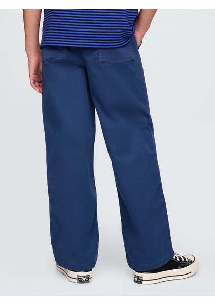 Erkek Çocuk Mavi Ultrasoft Khaki Pantolon