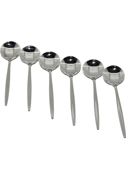6 Adet Metal Yemek Kaşığı