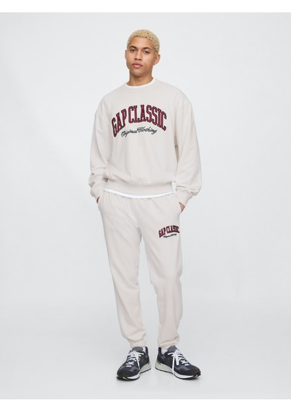 Erkek Bej Vintagesoft Gap Logo Sweatshirt