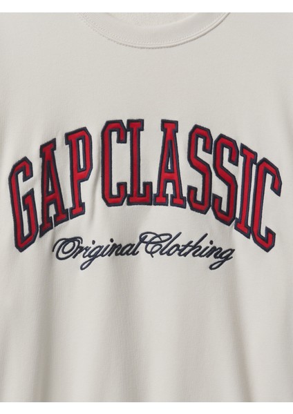 Erkek Bej Vintagesoft Gap Logo Sweatshirt