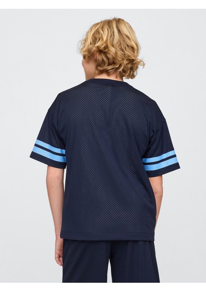 Erkek Çocuk Lacivert Gapfit Tech Mesh Jersey T-Shirt fırsatları