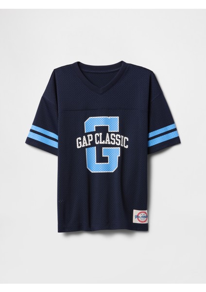 Erkek Çocuk Lacivert Gapfit Tech Mesh Jersey T-Shirt indirimleri