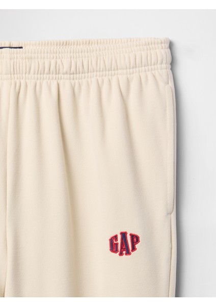 Erkek Bej Gap Logo Vintagesoft Fransız Havlu Kumaşı Jogger Eşofman Altı