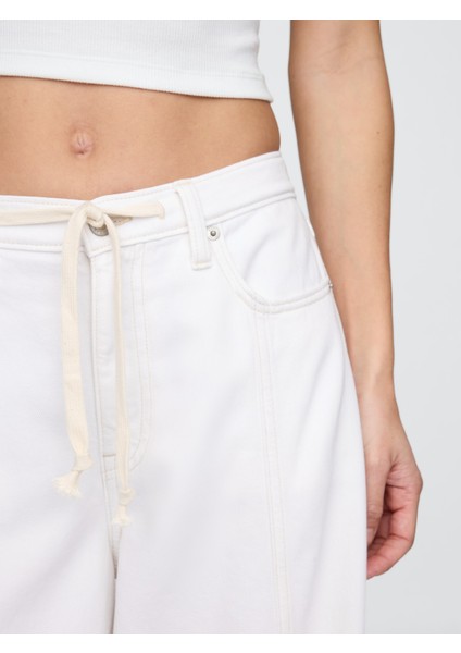 Kadın Orange Kıss Neon Mid Rise Ultrasoft Baggy Jean Pantolon fiyatları