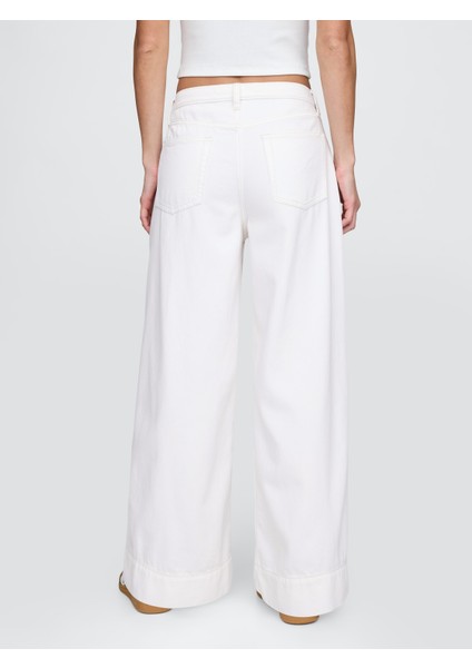 Kadın Orange Kıss Neon Mid Rise Ultrasoft Baggy Jean Pantolon fırsatları