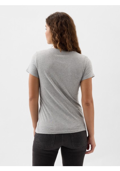Kadın Gri Gap Logo T-Shirt fırsatları