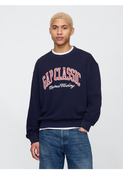 Erkek Lacivert Vintagesoft Gap Logo Sweatshirt