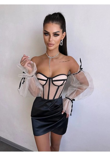 Rosalıne Tül & Saten Detaylı Elbise fiyatları