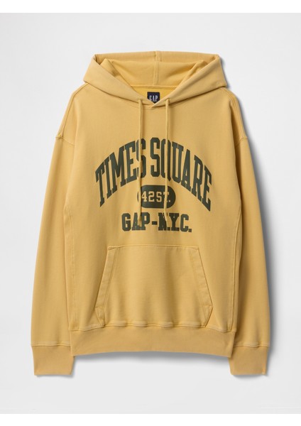 Erkek Sarı Gap Logo Nyc Kapüşonlu Sweatshirt fiyatları