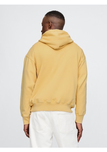 Erkek Sarı Gap Logo Nyc Kapüşonlu Sweatshirt fırsatları