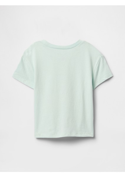 Kız Bebek Mavi Grafikli T-Shirt modelleri