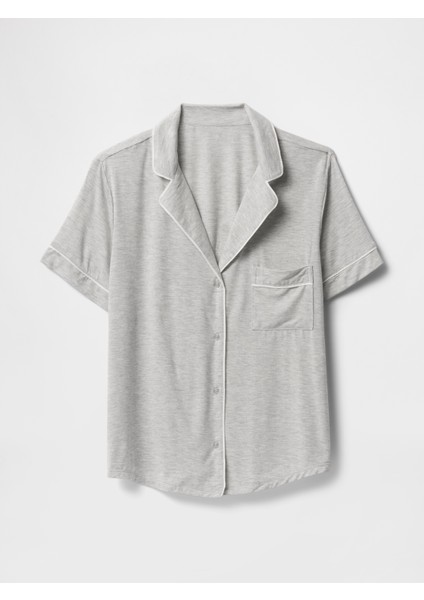 Kadın Gri Modal Pijama Üstü fiyatları