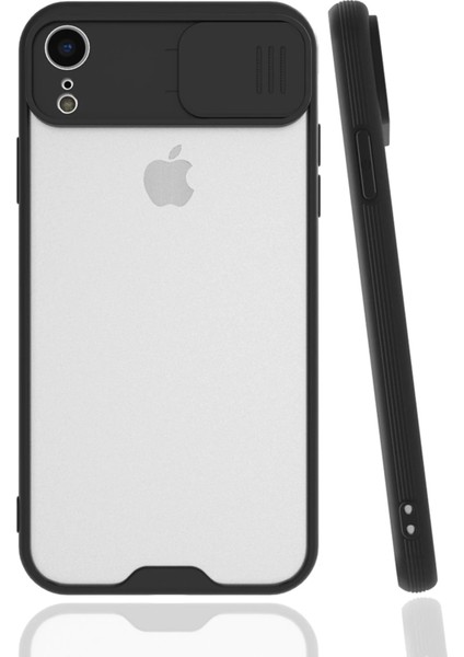 Apple iPhone Xr Kılıf Platin Kamera Koruma Silikon - Siyah Gnzrz