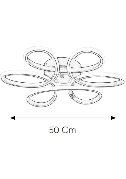Elvis Modern Krom Plafonyer Tavana Sıfır 3 Renk Işık Salon Mutfak Yatak Odası LED Avize fiyatları