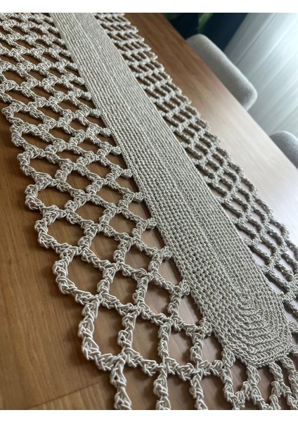 El Yapımı-Handmade Runner - Şık Dekoratif Örtü