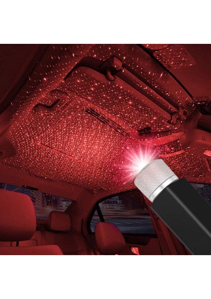 Kırmızı Ayak Altı Tavan LED Araç Içi Aydınlatma Araba Iç Disko Ayarlanır USB Lamba Işık