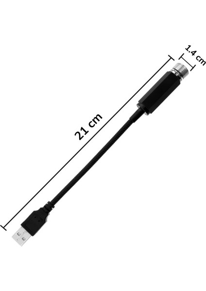 Kırmızı Ayak Altı Tavan LED Araç Içi Aydınlatma Araba Iç Disko Ayarlanır USB Lamba Işık
