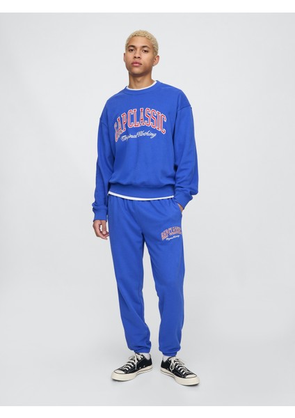 Erkek Mavi Vintagesoft Gap Logo Sweatshirt