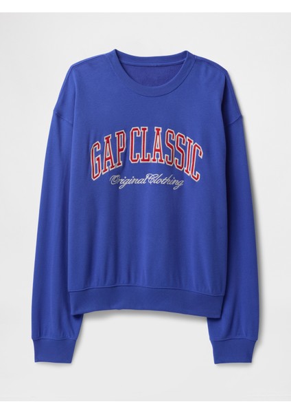 Erkek Mavi Vintagesoft Gap Logo Sweatshirt