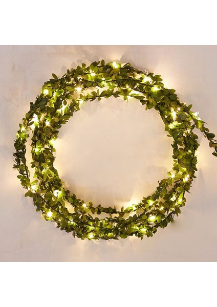 Yapraklı Dekorlu 3 Metre Peri LED Pilli ışık