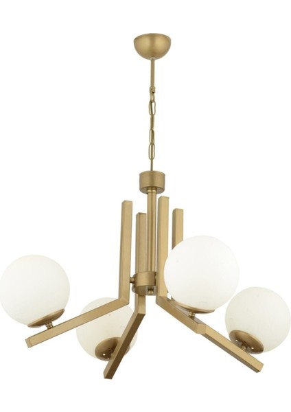 Morgan 4 Lü Eskitme Boyalı Beyaz Camlı Modern Genç Odası Yatak Odası Salon Avize modelleri