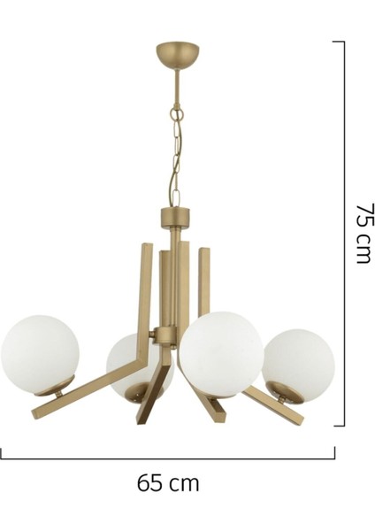 Morgan 4 Lü Eskitme Boyalı Beyaz Camlı Modern Genç Odası Yatak Odası Salon Avize indirimleri