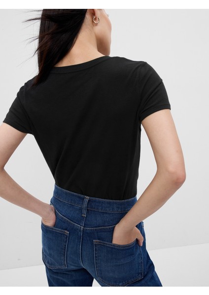 Kadın Siyah Gap Logo T-Shirt fiyatları