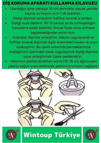 Diş Çene Sıkma Gece Plağı 1 Adet