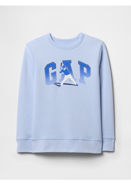 Erkek Çocuk Açık Mavi Gap Logo Sweatshirt