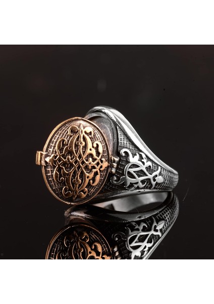 Kapaklı Gümüş Yüzük, Kutulu Yüzük, 925 Ayar Gümüş Erkek Yüzük fırsatları