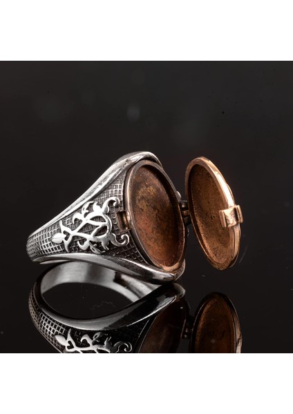 Kapaklı Gümüş Yüzük, Kutulu Yüzük, 925 Ayar Gümüş Erkek Yüzük indirimleri