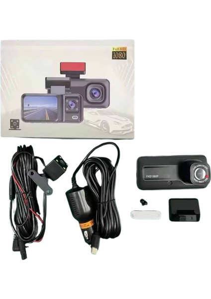 2 Inç Araç Içi Kameralı Ekran 1080P Full Hd Kaliteli Hafıza Kart Destekli