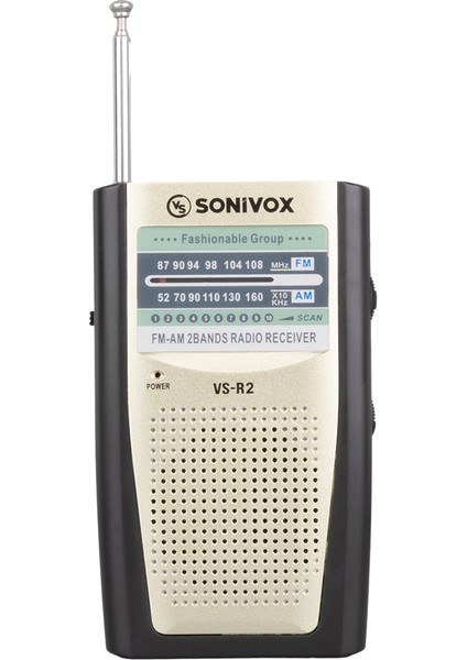 Krem Renk Analog Radyo Vs-R2