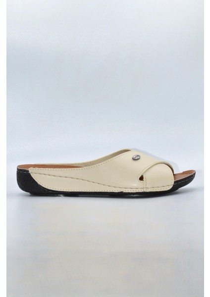 Berry Anatomik Dört Mevsim Bej Kadın Terlik - 1001