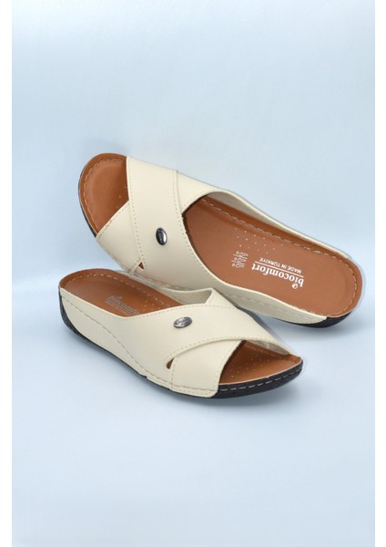 Berry Anatomik Dört Mevsim Bej Kadın Terlik - 1001 indirimleri