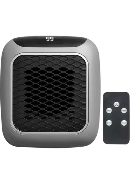 800 Watt Priz Tipi Uzaktan Kumandalı Taşınabilir Isıtıcı (Zamanlayıcı) (OM-1210)