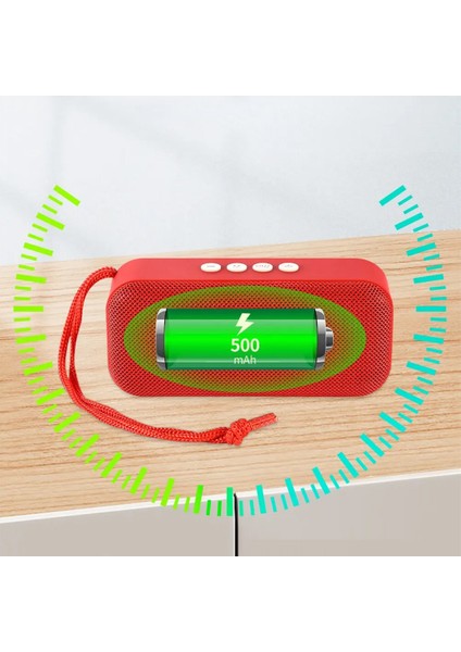 Usb/sd/fm/bluetooth Destekli Taşınabilir Wıreless Hoparlör 516