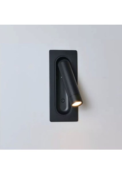 3W LED Yatak Başı, Okuma Lambası, Gömme,dahili Swıtch Anahtar ile On/off Fonksiyonu 3000K