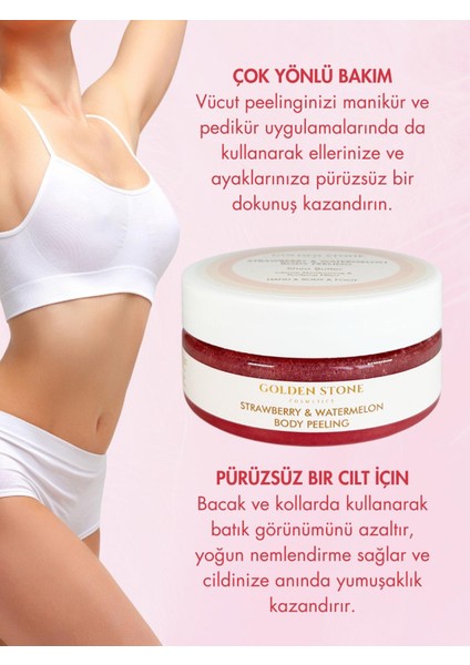 Besleyici Arındırıcı Nemlendirici Vücut Peeling - Batık ve Çilek Bacak Onarıcı 150 ml