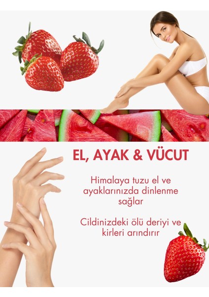 Besleyici Arındırıcı Nemlendirici Vücut Peeling - Batık ve Çilek Bacak Onarıcı 150 ml