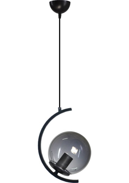 Zaman 1'li Füme Hakiki Glop Camlı Lüks Avize - Yatak Odası - Salon - Mutfak - Hol fiyatları