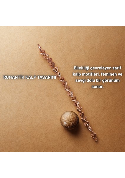 14K Altın Rengi Kalp Motifli Işıltılı Bileklik,xupıng Vip Kararmaz ve Solmaz Çelik Bileklik modelleri