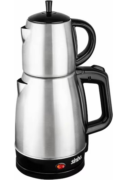 STM-5831 Elektrikli Çelik Çay Makinesi 1.7lt + 0.7lt Çay Süzgeçli