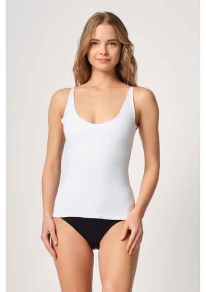 Miraxx Beyaz Mı Emay 2815 Double Cotton Korse Atlet
