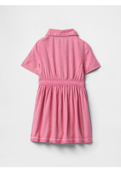 Kız Bebek Pembe Denim Elbise fiyatları