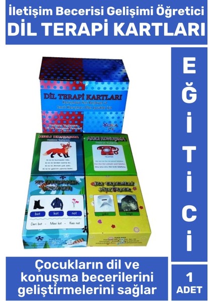 Eğitici Görsel Algı Dil Iletişim Becerisi Gelişimi Özgüven Kazanımı Dil Terapi Kartları