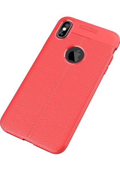 Apple iPhone Xs Max Kılıf Auto Focus Kapak - Kırmızı Gnzrz